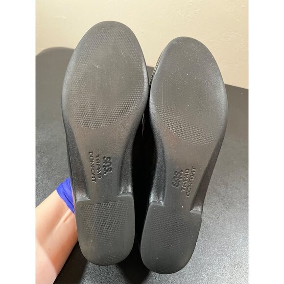 SAS Metro P Tripad Comfort Black Patent Leather Slip On Loafers Horse Bit 8.5 M - Picture 9 of 10